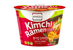 Лапша Ю.Корея JONGGA Рамен т/ч Кимчи острая 129гр 1/12