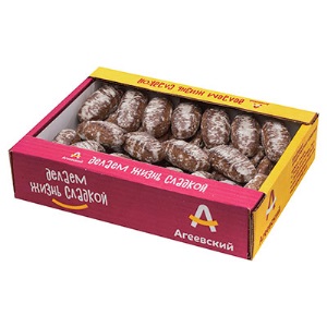 Пряник Т/В Агеевские Европейские шоколад 365 1/4