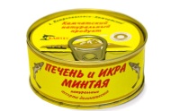 Печень и икра минтая Примрыбснаб 240гр 1/24