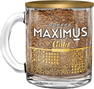 Кофе ДР Максимус стеклянная кружка 70гр GOLD