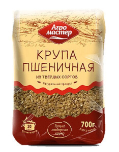 Крупа Агро Мастер пшеничная полтавская 650гр 1/10