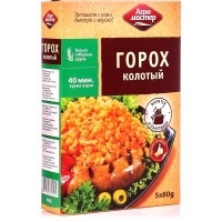 Крупа Агро Мастер 5*80г горох ВАР.ПАК. 1/6  №55