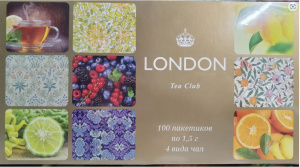 Чай Лондон  (London Tea Club) 100п Набор подарочный 150гр 1/25
