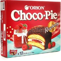 Бисквит Чокопай Орион МАЛИНА 360гр 12шт.1/8