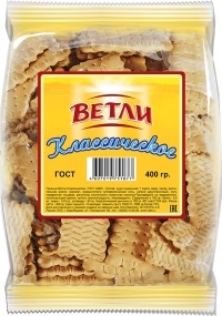 Печенье фас Ветли Крокет Классическое 400г 1/18