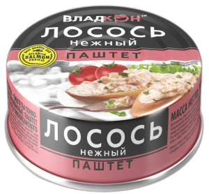 Паштет Владкон Лосось 100 гр ж/б 1/20