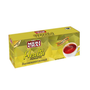 Чай МЕРИ черн 25 шт ЗДОРОВЬЕ с чайной ложкой 1/40