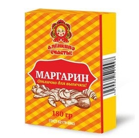 Маргарин Аленкино счастье 180гр 1/50