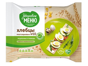 Хлебцы Здоровое Меню МНОГОЗЕРНОВЫЕ 90 гр 1/20