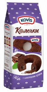КОВИС Колечки 240гр шоколадный крем/шоколадное тесто/ 1/6