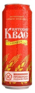 Квас ВЯТСКИЙ  0,45 л  Ж/Б  1/20