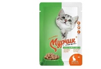 Мурчик 75гр для КОШЕК с кроликом в соусе 1/35