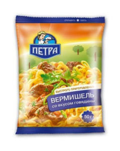 Лапша Роллтон ПЕТРА м/у Говядина 50 гр 1/100