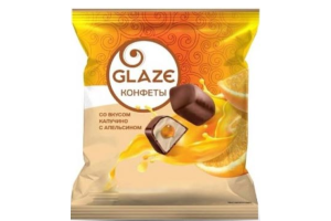Конфеты Яшкино Глейс со вкусом капучино/апельсина 1/0,5/5  РВК407