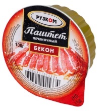 Паштет Рузком 100гр Бекон ТУ лам 1/20