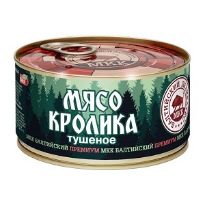 Мясо Балтийский МКК Деликатес КРОЛИК ж/б ключ 325гр 1/12