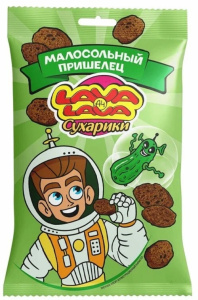 Сухарики Лава Лава 30гр со вкусом Малосольных огурцов 1/48
