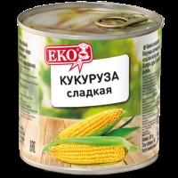 Кукуруза ЕКО 340гр (425мл) ж/б  1/12