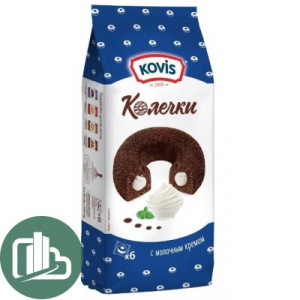 КОВИС Колечки 240гр с молочным кремом 1/6