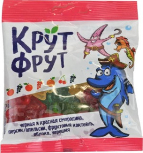 Мармелад фас КрутФрут Морские животные ассорти жеват. 70гр ВМ544 1/50