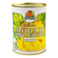 Компот Медведь Любимый Ананасы Кружочки 850 мл ж/б 1/12