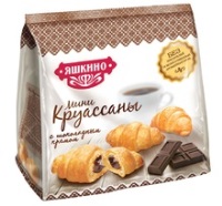 Круассаны  МИНИ Яшкино 180гр ШОКОЛАД.КРЕМ ЯК102 1/8
