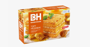 Торт Baker House бисквитный МЕДОВИК 350гр 1/8  РКК