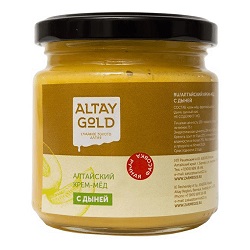 Мед Крем Золото Алтая Дыня 225гр ст/б 1/8