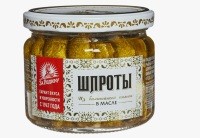 Шпроты ЗА РОДИНУ КРУПНЫЕ в масле 270 гр ж/б 1/24