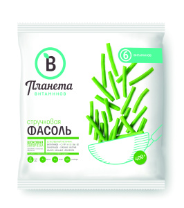 Заморож. Овощи Планета Витаминов Фасоль Стручковая 400гр 1/25
