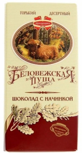 Шок Коммунарка Беловежская пуща темный с начинкой 100гр 1/20  122737
