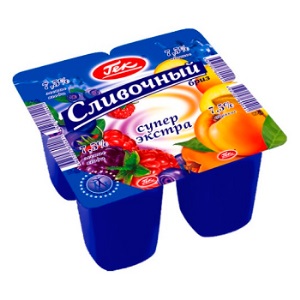 Йогурт Гек 7,5 % ЛЕСНЫЕ ЯГОДЫ-АБРИКОС 1/24