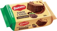 Вафли фас Яшкино 200гр С КАКАО ШОКОЛАДНЫЕ   РАВ800 1/24