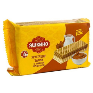 Вафли фас Яшкино 200гр С ВАРЕНОЙ СГУЩЕНКОЙ ЯВ161 1/24
