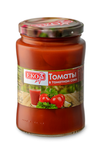 Помидоры ЕКО в том/с 680 г ст/б