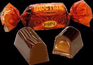 Конфеты Казахстан Рахат Достык 1/1/5