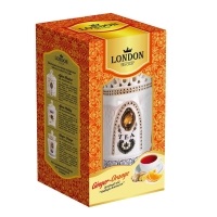 Чай ДР London Tea Club  Фарфоровая Чайница ИМБИРЬ АПЕЛЬСИН 100гр 1/4