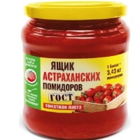 Томат паста Ящик Астраханских помидоров 490гр ст/б 1/8