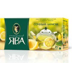 Чай Ява зел 25пак СОЧНЫЙ ЛИМОН 1/18
