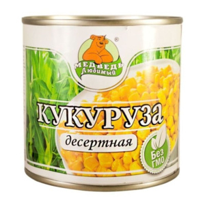 Кукуруза Медведь Любимый десертная ж/б 425 мл 1/24