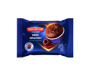 Кекс фас Чайкофский Брауни со вкусом черной малины 70гр 1/24