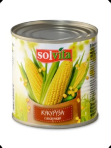 Кукуруза СОЛВИТА  340 г ж/б 1/12