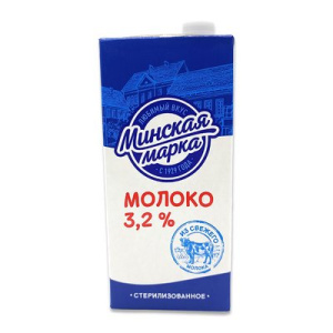 Молоко Минская Марка 3,5% 1 л стерилизованное т/п с крышкой