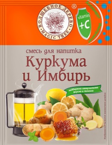 Волшебное Дерево Для напитка куркума и имбирь 35гр 1/25
