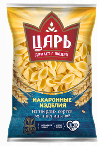 Рожки фас Царь Ракушка 400гр гр А в/с 1/15