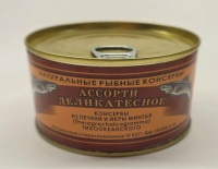 Печень и икра минтая Аквафиш ТУ 200 гр ключ 1/48 Камчатка