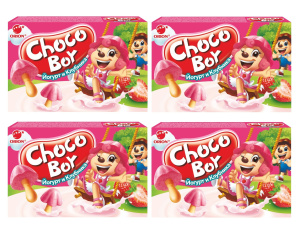 Бисквит  Чокобой клубничный 45гр 1/30