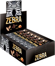 Шок батончик Яшкино вафли Зебра с мол/шоколад глазурь 40гр ЯВ252 1/15