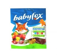 Мармелад фас Babyfox Бегемоты 70гр 1/50 ВМ367