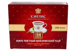 Чай Хейлис черн 100пак Бордовый 1/12